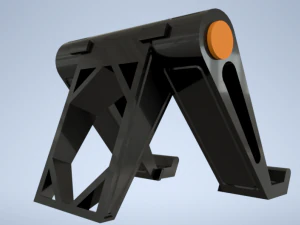 PRINTABLE PHONE HOLDER - FOLDABLE CELL PHONE HOLDER 3D Print Model