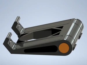 PRINTABLE PHONE HOLDER - FOLDABLE CELL PHONE HOLDER 3D Print Model