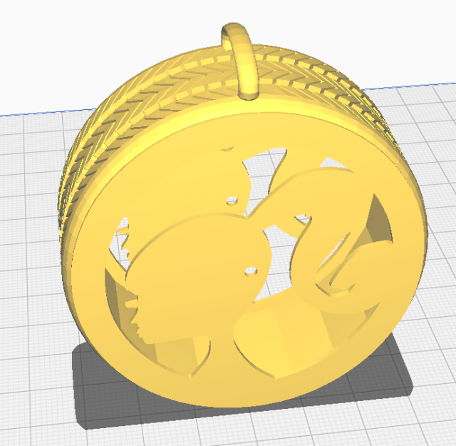 Barbie Wheel Car Decor 3D Print Model .c4d .max .obj .3ds .fbx .stl .blend 