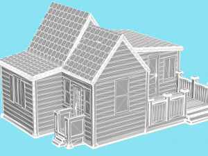 Christmas House 3D Print Model