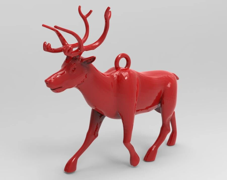 Deer keychain 3D Print Model .c4d .max .obj .3ds .fbx .stl .blend