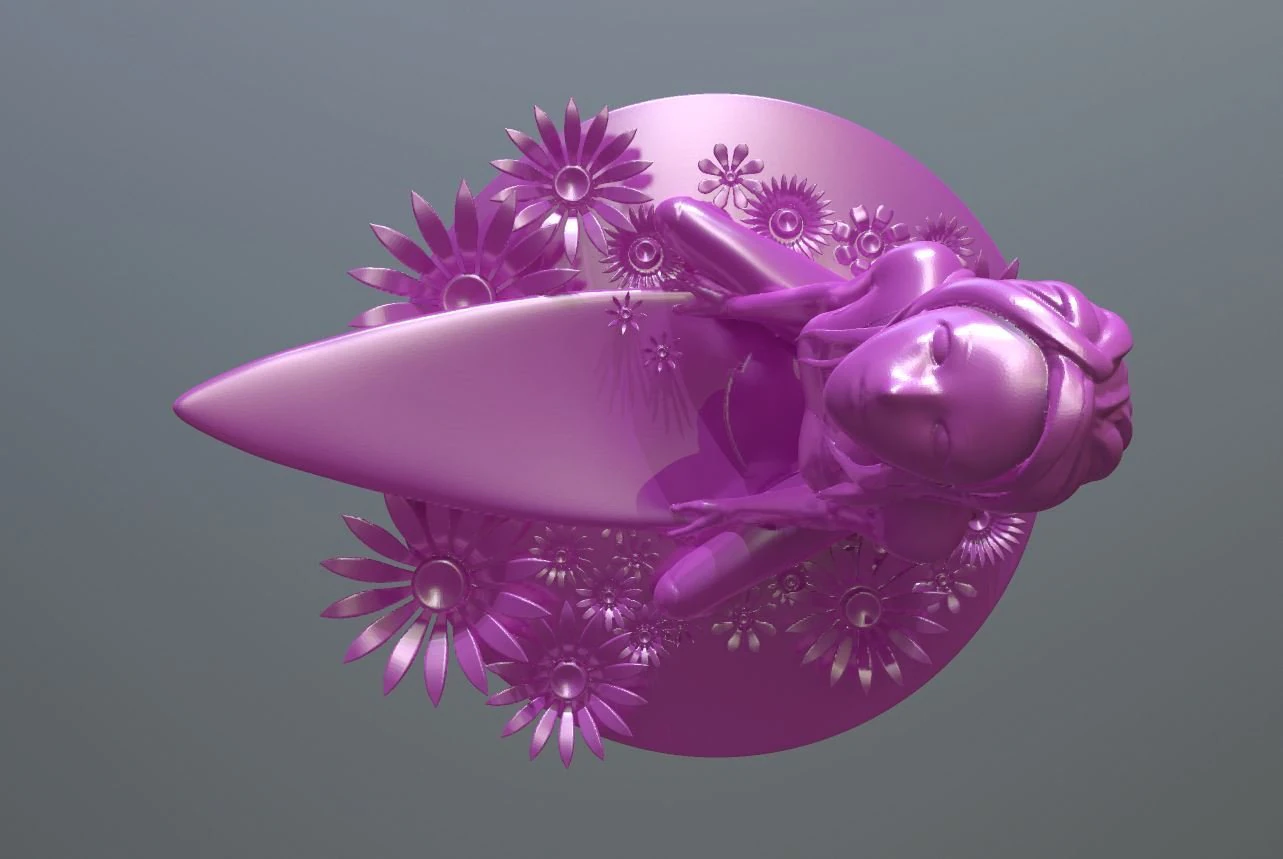 Girl 3D Print Model .c4d .max .obj .3ds .fbx .stl .blend 