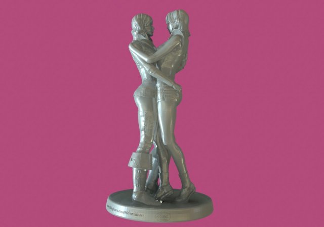 Girlfriend 3D 打印模型 .c4d .max .obj .3ds .fbx .stl .blend 