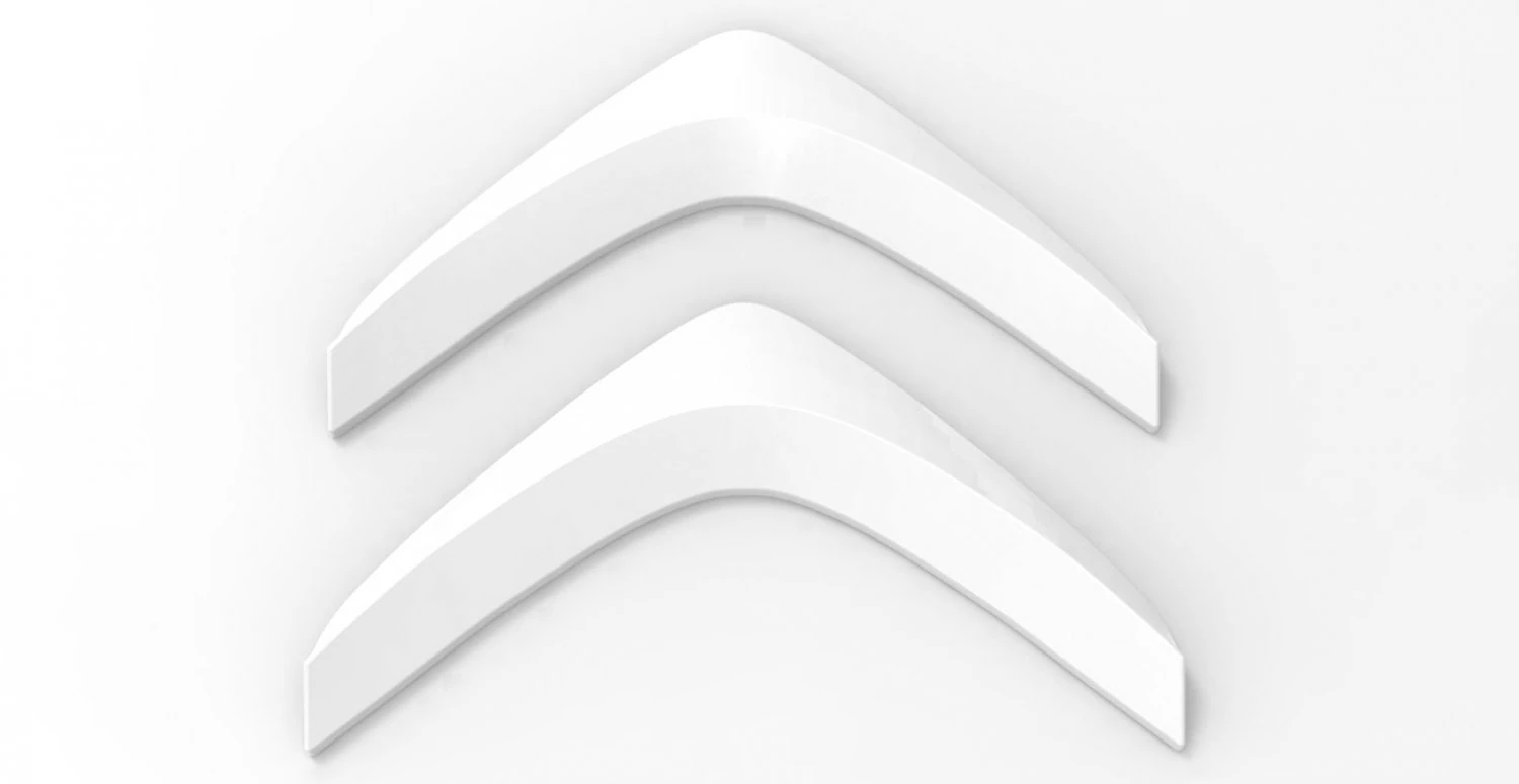 Logo Citroen 3D Print Model .c4d .max .obj .3ds .fbx .stl .blend