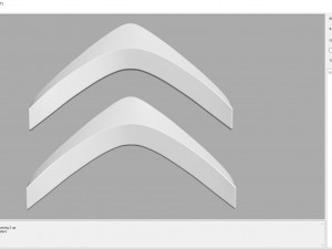Logo Citroen 3D-Druckmodell