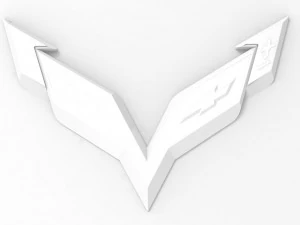 Corveta com logotipo Modelo de Impressão 3D