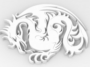 Logo Dragon 3D Print Model