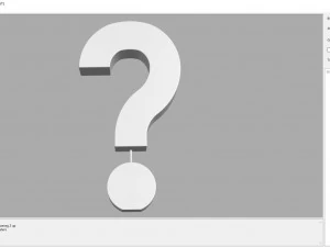 Logo Question mark 3D Print Model