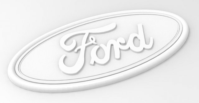 Logo F-ord Modelo de Impressão 3D .c4d .max .obj .3ds .fbx .stl .blend 