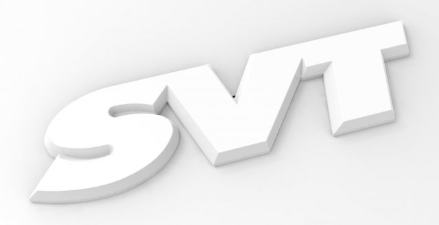 Logo SVT Model do druku 3D .c4d .max .obj .3ds .fbx .stl .blend