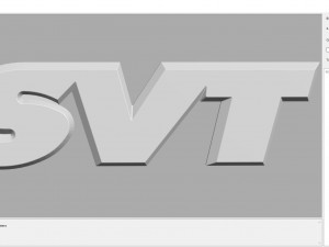 Logo SVT Model do druku 3D