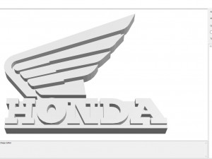 Logo Honda 2 Model Cetak 3D