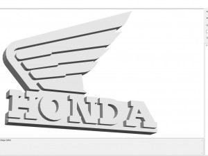 Logo Honda 2 Model Cetak 3D