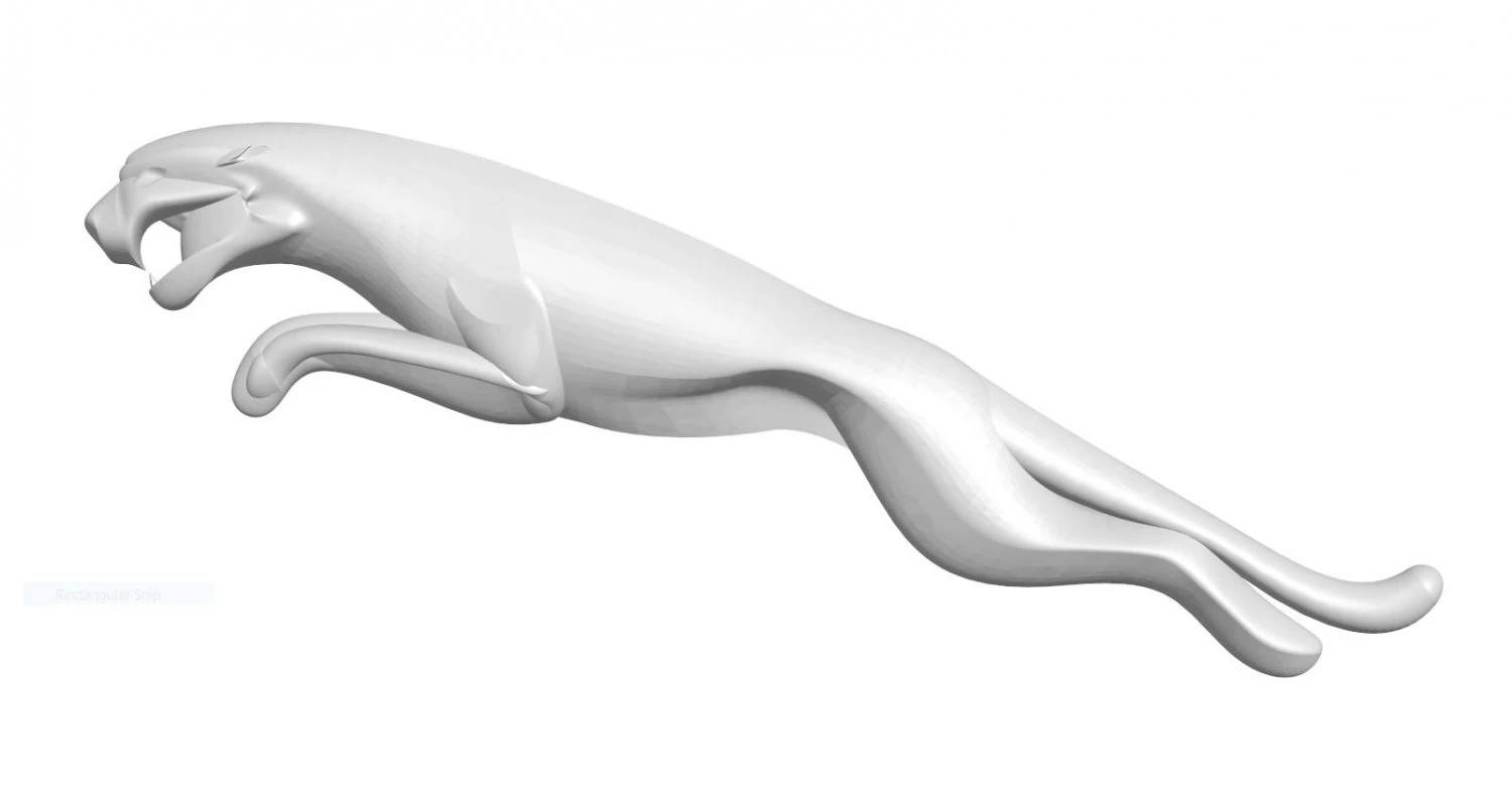 Logo jaguar 3D Print Model .c4d .max .obj .3ds .fbx .stl .blend 
