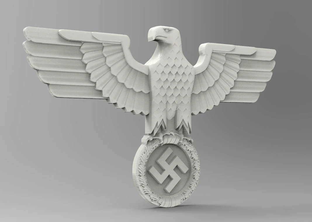 Logo Reichsadler 3D Print Model .c4d .max .obj .3ds .fbx .stl .blend 