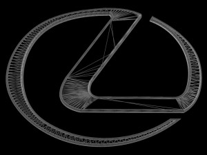 Logo lexus Modello di stampa 3D