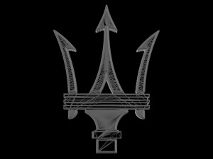 Logo maserati Modèles 3D en vedette