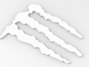 Logo monster Modelo de Impressão 3D