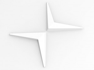 Logo polestar 3D-Druckmodell