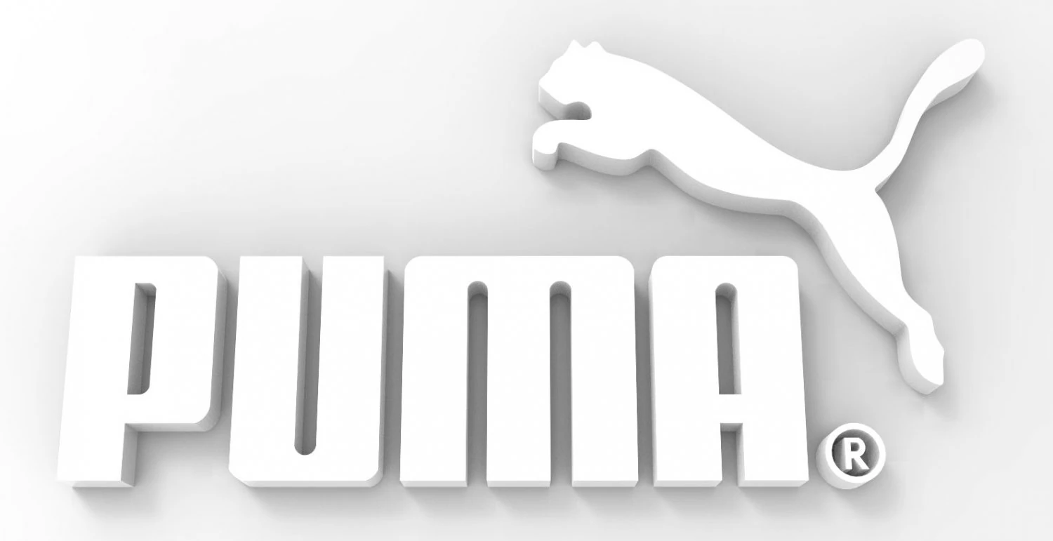Logo puma 3D Print Model .c4d .max .obj .3ds .fbx .stl .blend