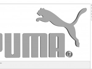 Logo puma 3D in 3DExport
