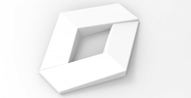 Logo renault 3D Print Model .c4d .max .obj .3ds .fbx .stl .blend 