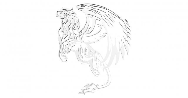 Logo griffin 3Dプリントモデル .c4d .max .obj .3ds .fbx .stl .blend 