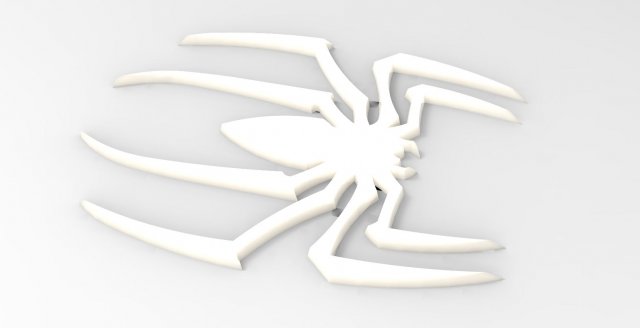 Logo spider 3D Print Model .c4d .max .obj .3ds .fbx .stl .blend 