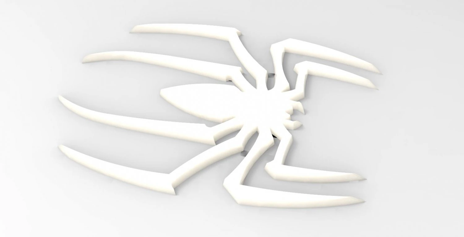 Logo spider 3D Print Model .c4d .max .obj .3ds .fbx .stl .blend 