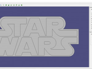 Logo star wars Model Cetak 3D