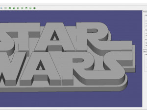 Logo star wars Model Cetak 3D