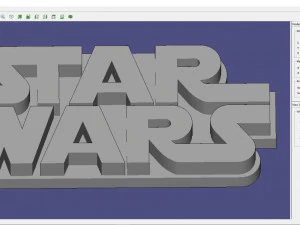 Logo star wars 3D Print Model
