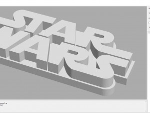 Logo star wars Model Cetak 3D