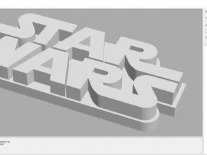 Logo star wars 3D Print Model
