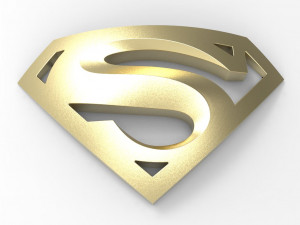Logo superman Modèles 3D en vedette