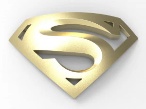 Логотип супермена 3D Принт Модель