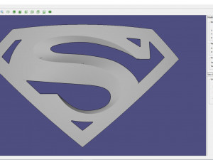 Logo superman 3D Baskı Modeli