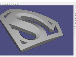 Logo superman 3D Baskı Modeli