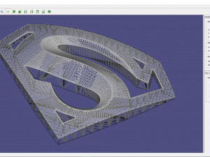 Logo superman 3D Baskı Modeli