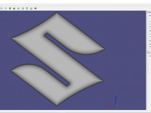 Logo Suzuki Model Cetak 3D