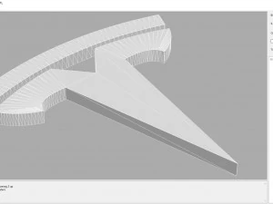 Logo Tesla 3D Print Model