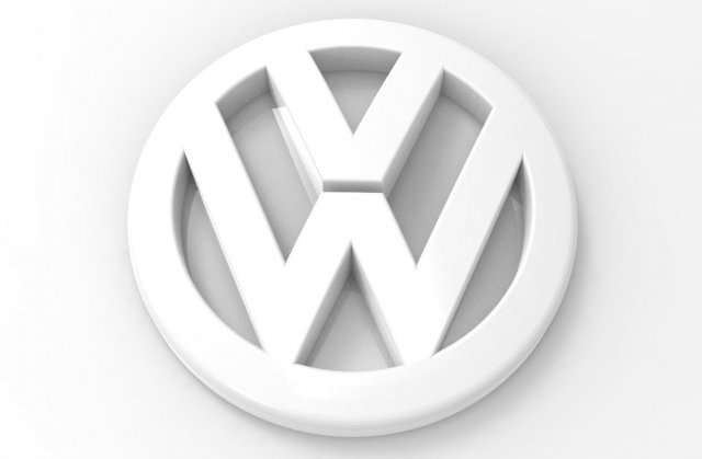 Logo VolksWagen Model Cetak 3D .c4d .max .obj .3ds .fbx .stl .blend 