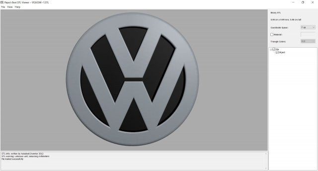 Image à colorier Logo Volkswagen