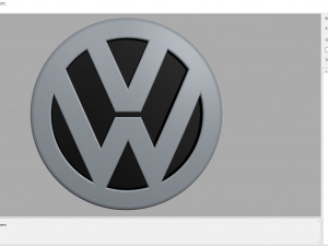 Logo VolksWagen Model Cetak 3D