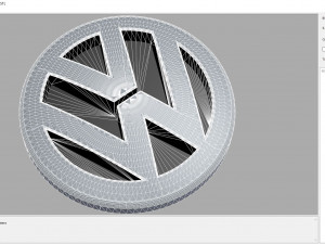 Logo VolksWagen Model Cetak 3D