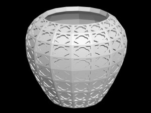 Flower pot 3D Print Model