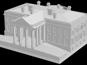 White House 3D Print Model
