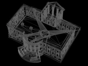 White House 3D Print Model