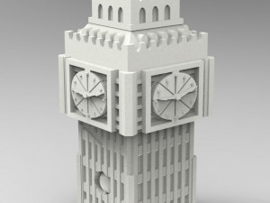 Clock tower 3D 打印模型