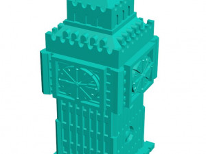 Clock tower 3D Print Model